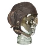 Flying Helmet. A WWII Battle of Britain period Navy C Type flying helmet
