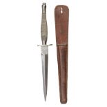 Fighting Knife. A WWII Fairbairn-Sykes 1st Pattern Fighting Knife by Wilkinson Sword Co Ltd London
