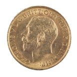 Sovereign. George V 1913 full gold sovereign, very fine