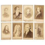 Cartes de Visite. A group of 8 carte-de-visite portraits of composers and musicians, c. 1860s/1880s