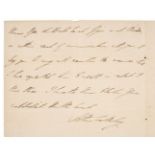 Wellington (Arthur Wellesley, 1st Duke of, 1769-1852). Autograph Letter Signed, 'Arthur Wellesley'