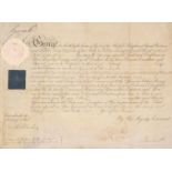 George IV (1762-1830). Document Signed, 1813..., and others