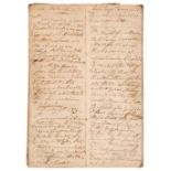 Napoleonic Wars. A Rough Manuscript Journal, 1814