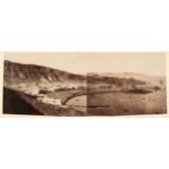 Aden. A pair of 4-part and 2-part panoramas of Aden, c. 1870