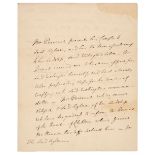 Perceval (Spencer, 1762-1812). Autograph Letter in the third person, 6 February 1812