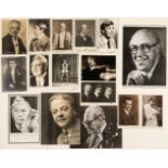 Composers & Musicians. A group of 17 signed (mostly vintage) photographs, all 20th century