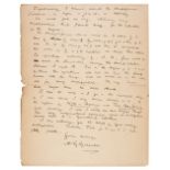 Greenhill (Alfred George, 1847-1927). Autograph Letter Signed, 'A.G. Greenhill', 20 December 1907