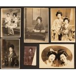 Japan. An album containing approximately 170 photographs of Japanese people, c. 1900-1920
