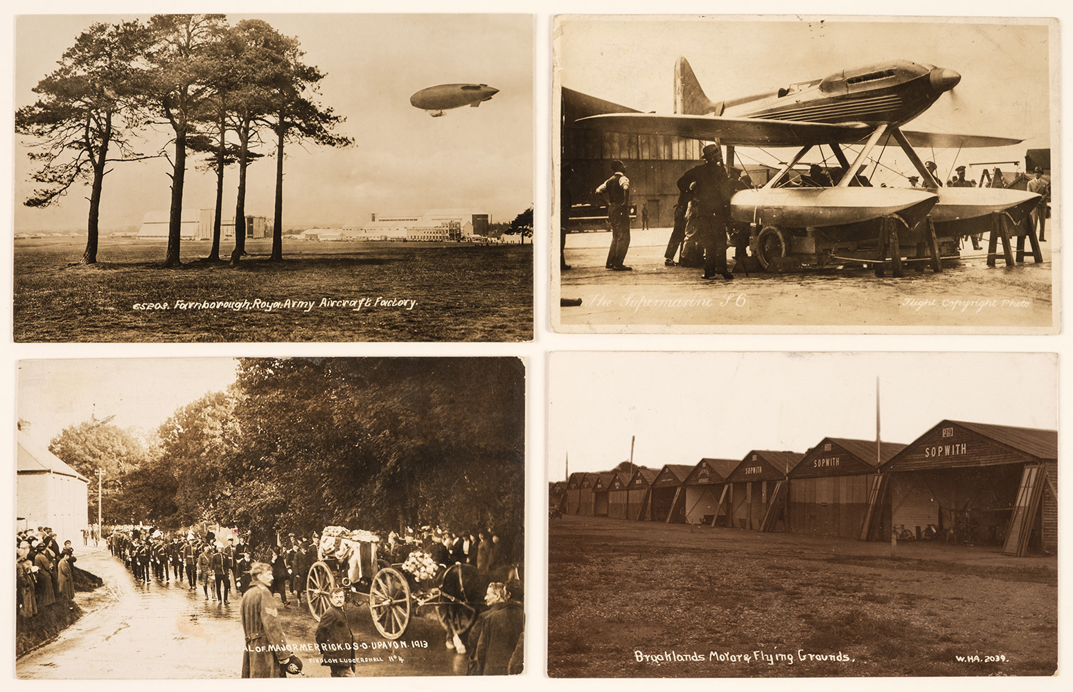 Postcards. A collection of 88 postcards of early aviation interest, early 20th century