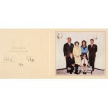 Elizabeth II (1926-2022) & Prince Philip (1921-2021). Signed Christmas & New Year greetings card,