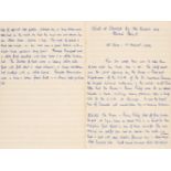 Elizabeth II (1926-2022). A manuscript journal describing royal visits, 1957-1959