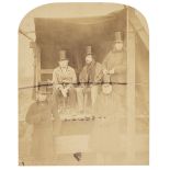 Howlett (Robert, 1831-1858). Group portrait of Isambard Kingdom Brunel and 4 others