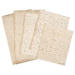 Peninsular War. A collection of 33 Autograph Letters Signed, ‘S. Briscall’, 1808-1814