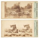 Furne & Tournier. A group of 5 sterereoviews, c. 1860, albumen prints