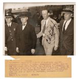 Lindbergh (Charles Augustus, 1902-1974). Photograph Signed, 'C.A. Lindbergh', 1930s