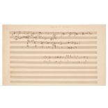 Offenbach (Jacques, 1819-1880). Autograph Manuscript (unsigned), no date