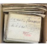 Indentures. A large collection of 67 mostly vellum deeds...., 1832/1924