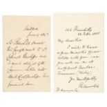 Victorian Autographs. An assorted collection of 40 Autograph Letters and signatures