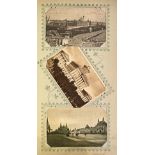 Russian Postcards. A pair of postcard albums containing approximately 600 postcards of Russia