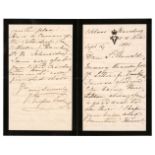 Victorian Royalty. A well-presented collection of approx. 50 mostly Autograph Letters Signed