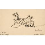 Baden-Powell (Robert, 1857-1941). A Russian Drosky-Sleigh, sketched in Moscow, c. 1911