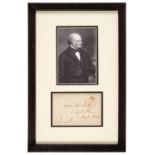 British Prime Ministers. A group of 7 autographs of British prime ministers