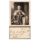 Stuart (John, 1713-1792). Autograph Signature, ‘Bute’, 1761