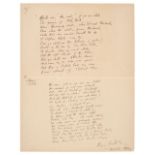 Young (Francis Brett, 1884-1954). Autograph Manuscript Signed, 'Francis Brett Young', 18 April 1927