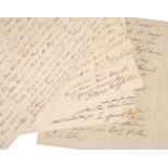 Peninsular War. A collection of 44 Autograph Letters Signed ‘Samuel Briscall’, 1802-1831 where