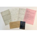 American Civil War. A group of 3 Autograph Letters, Plattsburgh, 1861-64