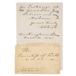 Albert (1819-1861). Autograph Letter Signed, 'Albert', Buckingham Palace, 21 June 1855