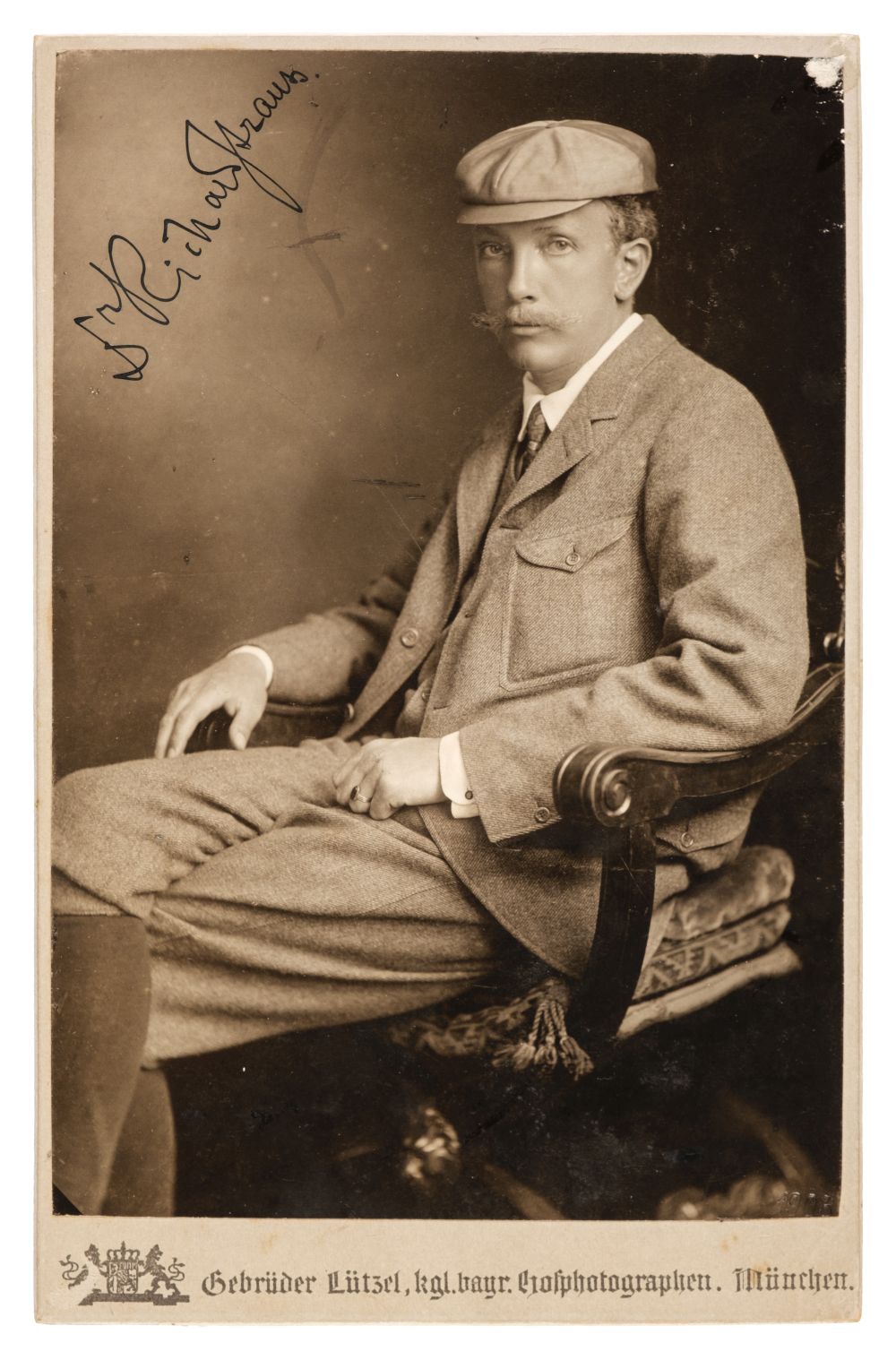 Strauss (Richard, 1864-1949). Photograph Signed, 'Doctor Richard Strauss', c. 1903