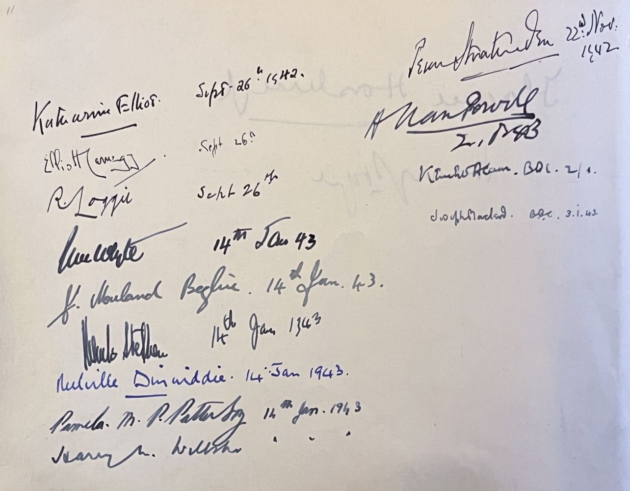 Elizabeth II (Queen of Great Britain, & others). A visitors' book [for Ritchie & Co., Forfar]