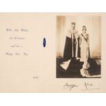 British Royalty. A group of 6 signed Christmas and New Year cards