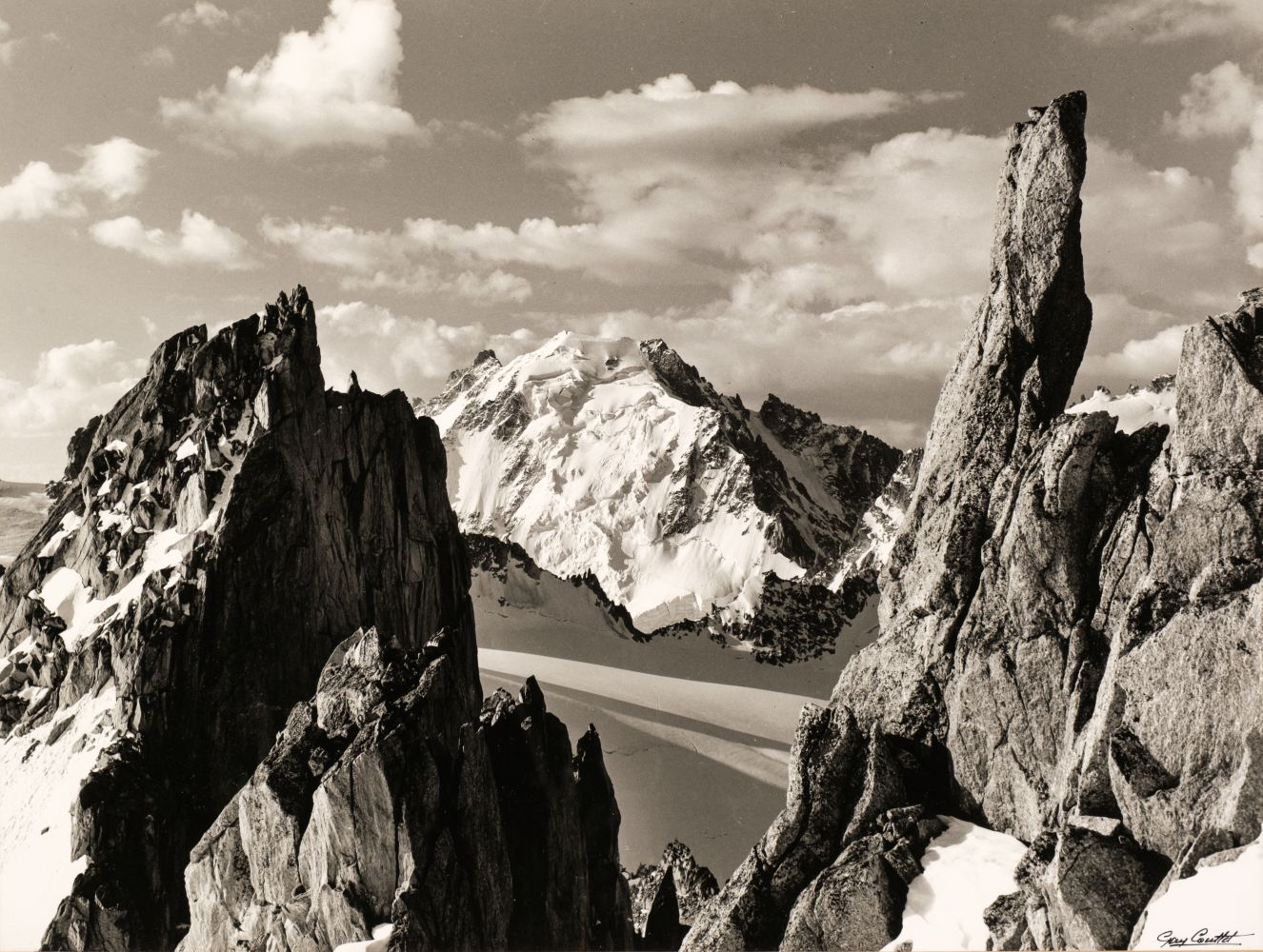 Gay-Couttet (Roland, 1925-2002). Mont Blanc, c. 1960, vintage gelatin silver print