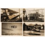 Postcards. A group of 45 mostly real photo postcards of Samuel F. Cody and his aeroplanes