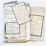 Historical Autographs. A miscellaneous selection of autograph letters, documents, etc