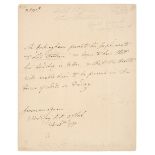 Watson-Wentworth (Charles, 1730-1782). Autograph Letter Signed, 28 February 1770