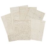 Napoleonic Wars – Eygpt. 5 Autograph Letters Signed, from Charles Lewis Parker, 18 July-9 Oct, 1801