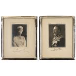 George V & Mary of Teck. A pair of photographs by Vandyk & A. Wrightson, c. 1931 & 1940
