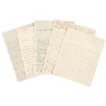 Hoste (William, 1780-1828). A group of 5 Autograph Letters Signed, 'W. Hoste', various ships,