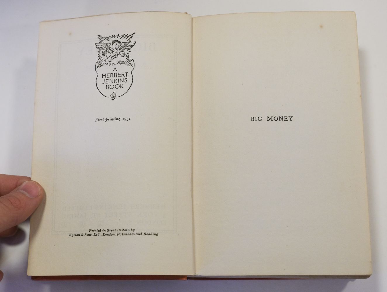 Wodehouse (P.G.) Big Money, 1st edition, 1931 - Image 11 of 15