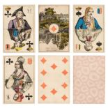 Swiss Playing Cards. Swiss Cantons Pattern playing cards, J. Müller, circa 1863, plus 4 others, and