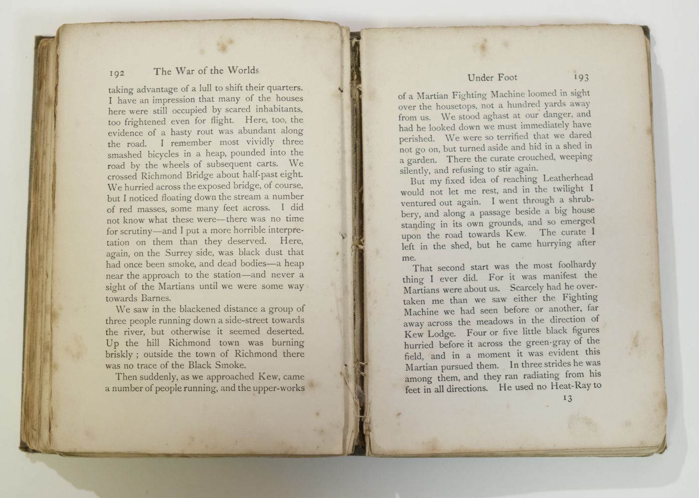 H. G. Wells War of The Worlds, 1st edition, 1st issue, 1898 - Image 12 of 13