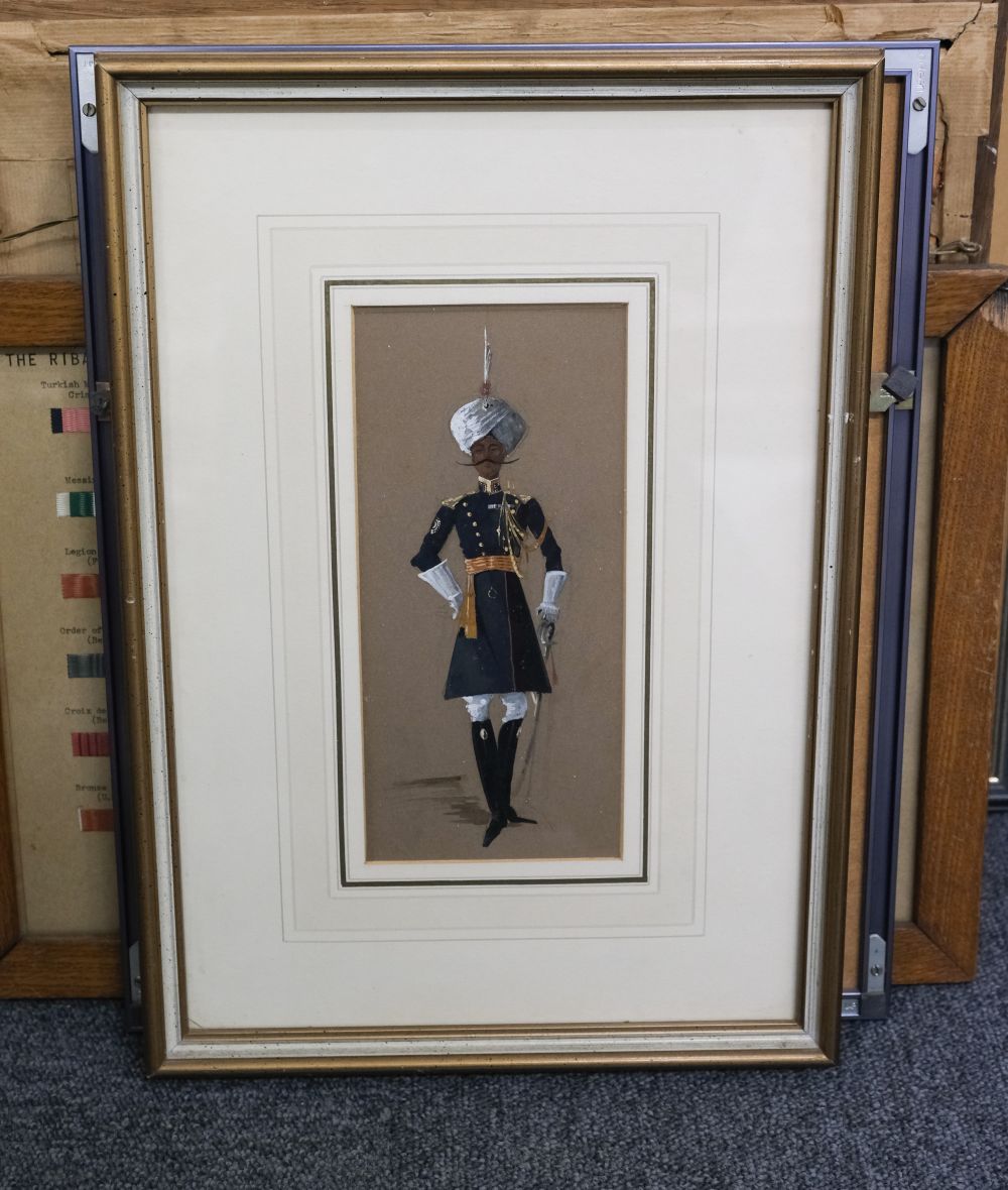 A collection of military prints and watercolours, mainly later 19th and early 20th century - Image 3 of 16