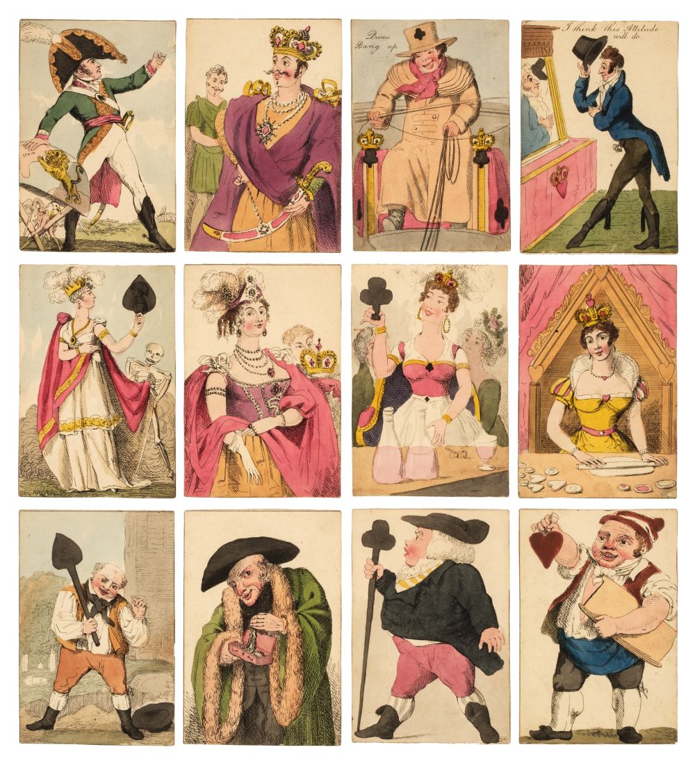 Transformation playing cards. Metastasis, London: S. and J. Fuller, 1811