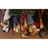 Leather & bookcloth. A selection of leather & bookcloth