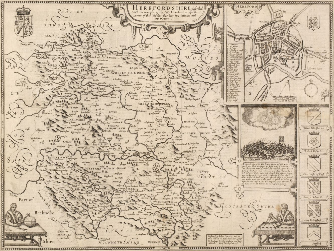 Maps. A collection of approximately 100 British maps, 17th - 19th century