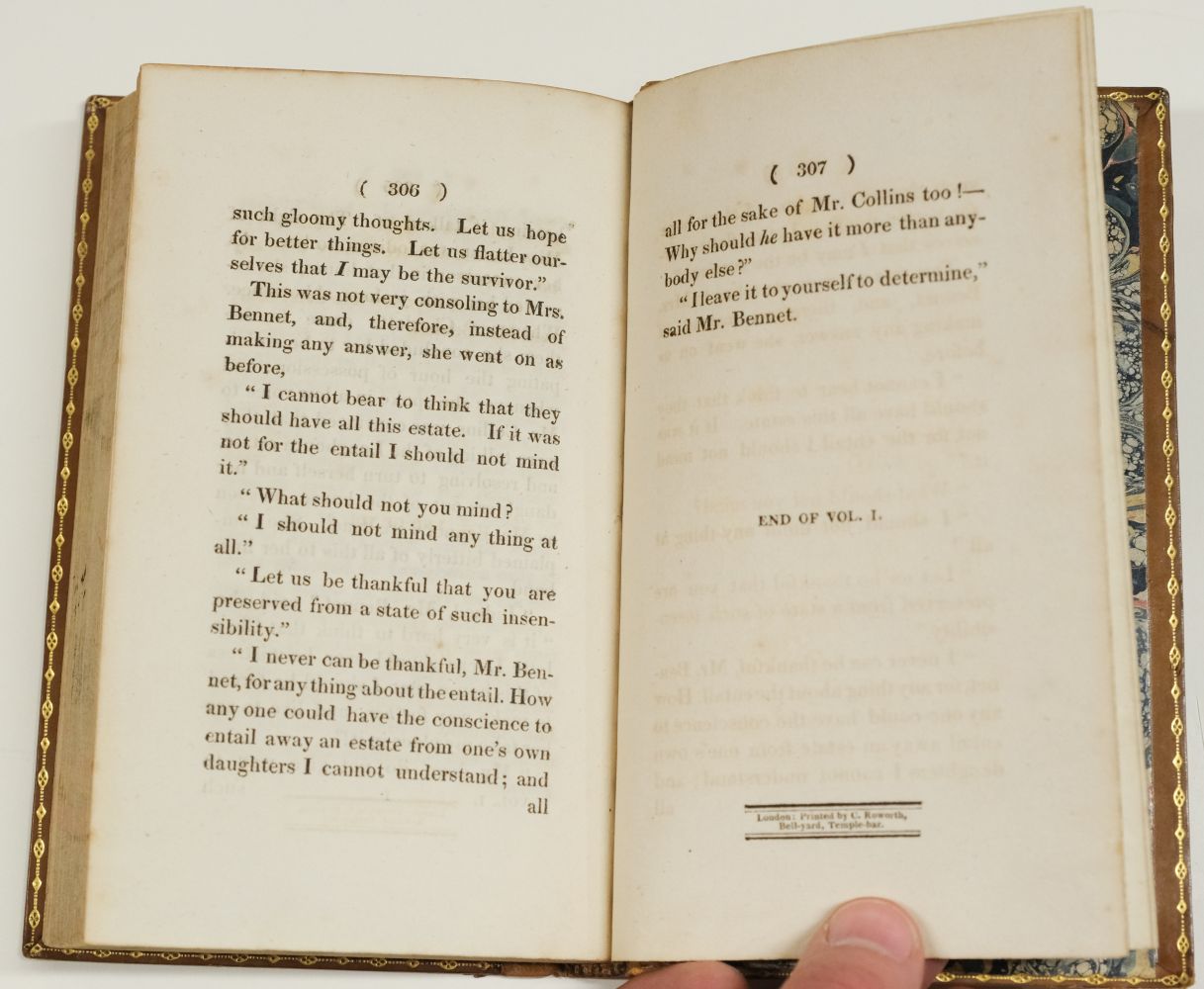 Austen, Jane. Pride and Prejudice: A Novel... 3 volumes, 1st edition, 1813 - Image 15 of 41