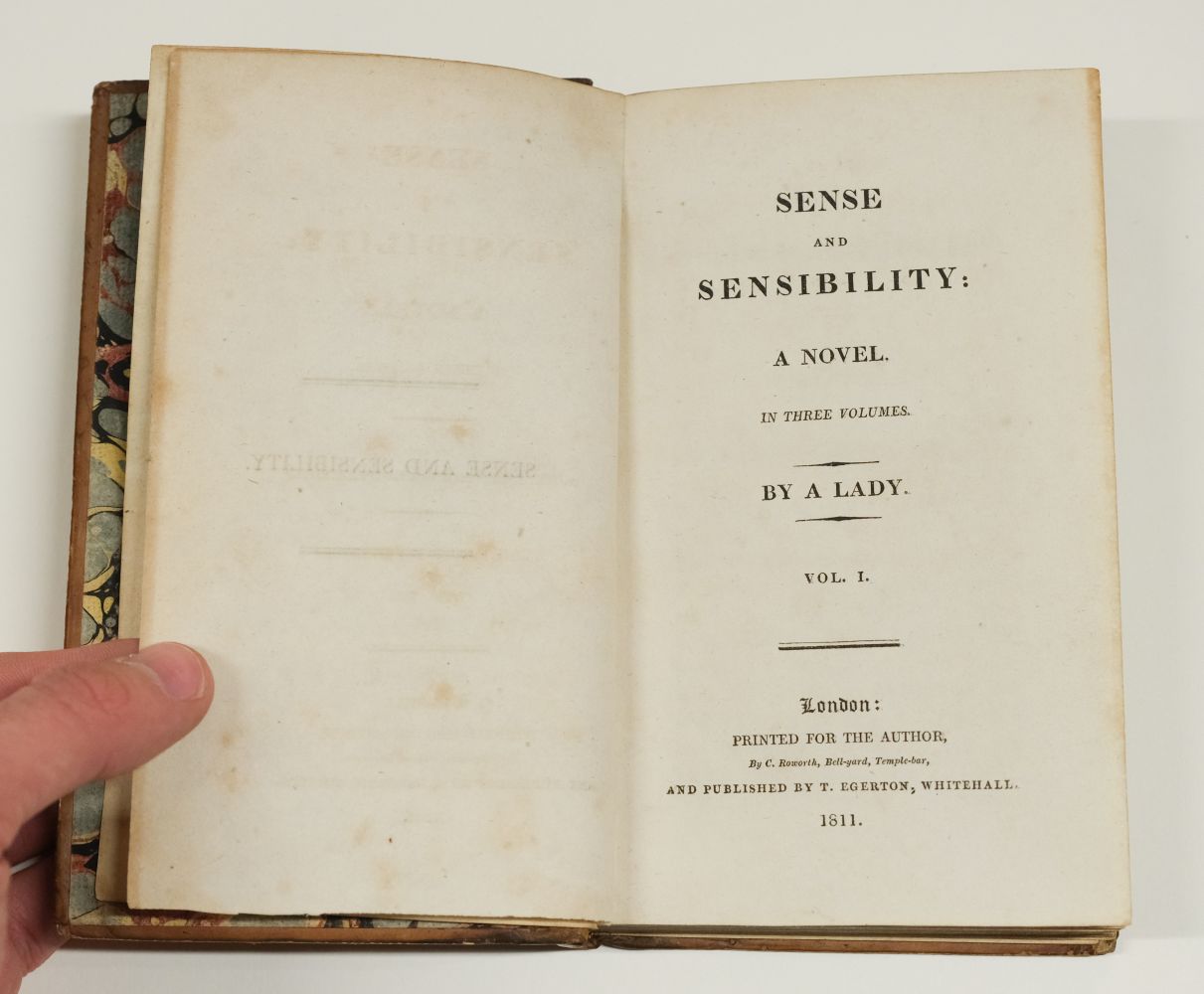 Austen, Jane. Sense and Sensibility: A Novel, 3 volumes, 1st edition, 1811 - Image 8 of 30